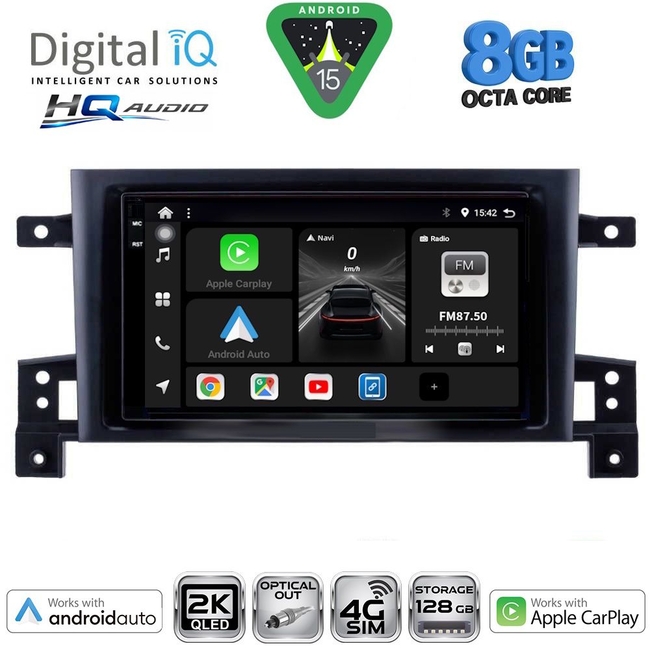 DIGITAL IQ BXK 20696_CPAA (9inc) MULTIMEDIA TABLET for SUZUKI GRAND VITARA mod. 2005-2015
