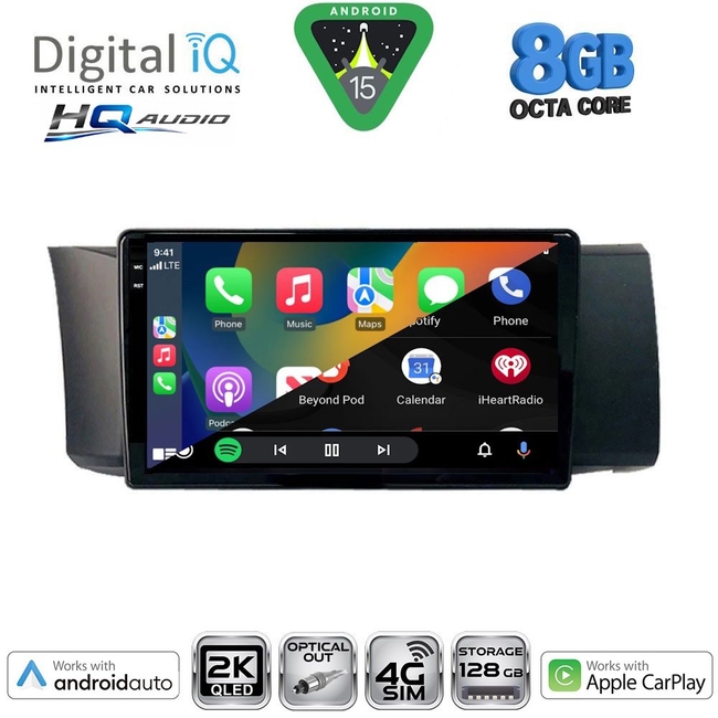 DIGITAL IQ BXK 20669_CPAA (9inc) MULTIMEDIA TABLET for TOYOTA GT86 - SUBARU BRZ mod. 2012-2026