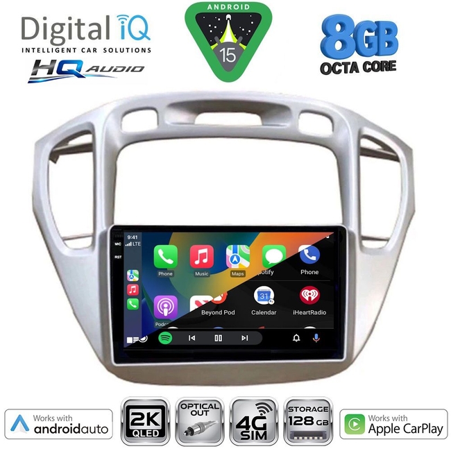 DIGITAL IQ BXK 20718_CPAA (9inc) MULTIMEDIA TABLET for TOYOTA HIGHLANDER mod. 2002-2009