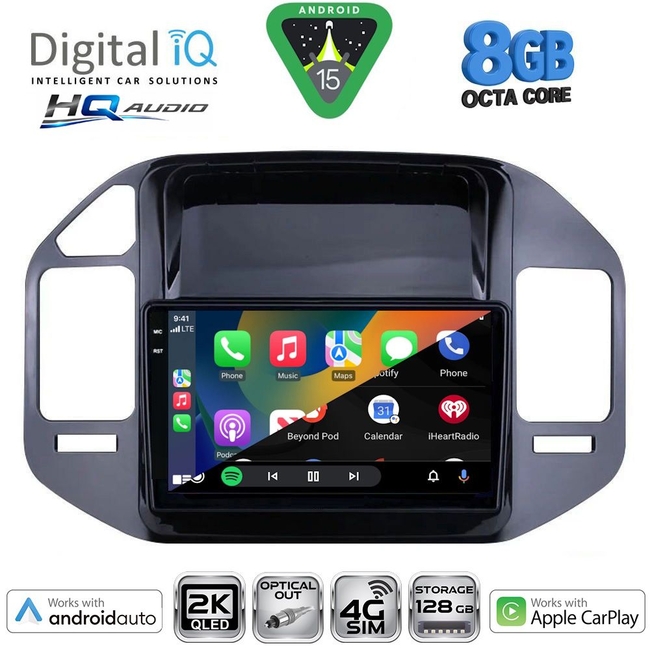DIGITAL IQ BXK 20444_CPAA (9inc) MULTIMEDIA TABLET for MITSUBISHI PAJERO mod. 1999-2006