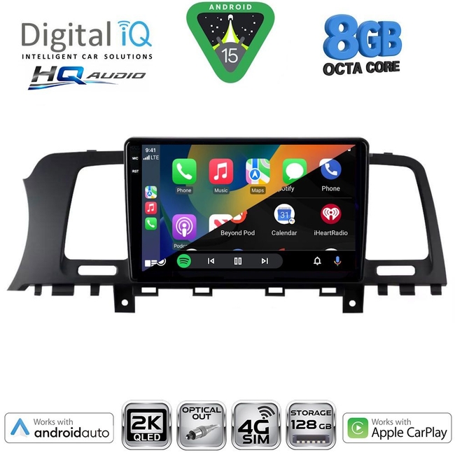 DIGITAL IQ BXK 20462_CPAA (9inc) MULTIMEDIA TABLET for NISSAN MURANO mod. 2007-2014