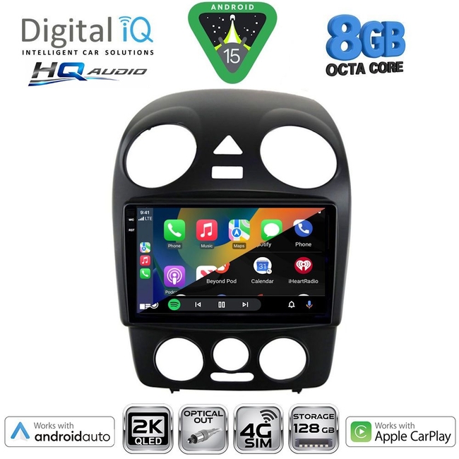 DIGITAL IQ BXK 20742_CPAA (9inc) MULTIMEDIA TABLET for VW BEETLE mod. 2004-2011