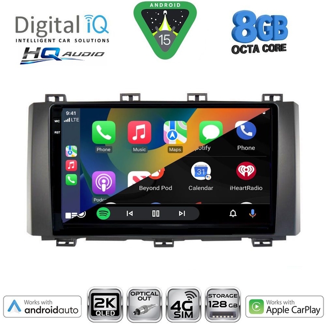 DIGITAL IQ BXK 20568_CPAA (9inc) MULTIMEDIA TABLET for SEAT ATECA mod. 2017-2026