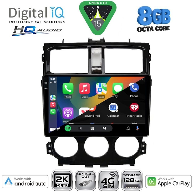 DIGITAL IQ BXK 20435_CPAA (9inc) MULTIMEDIA TABLET for MITSUBISHI COLT mod. 2013-2023