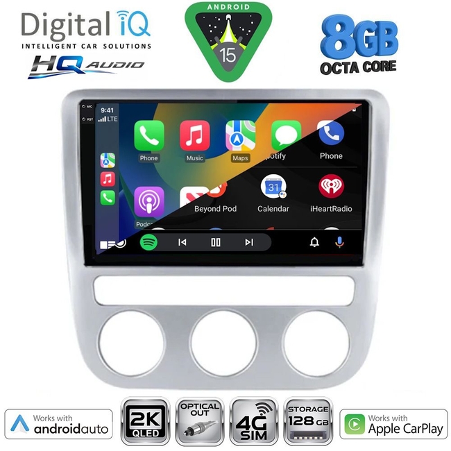 DIGITAL IQ BXK 20752_CPAA CLIMA (9inc) MULTIMEDIA TABLET for VW EOS mod. 2006-2016 - SCIROCCO mod. 2008-2010