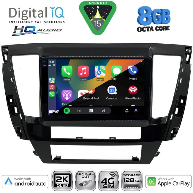 DIGITAL IQ BXK 20447S_CPAA (9inc) MULTIMEDIA TABLET for MITSUBISHI PAJERO SPORT mod. 2020-2026