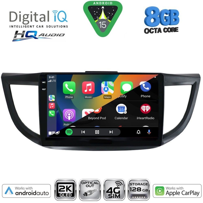 DIGITAL IQ BXK 20198_CPAA (10inc) MULTIMEDIA TABLET for HONDA CRV mod. 2013-2017