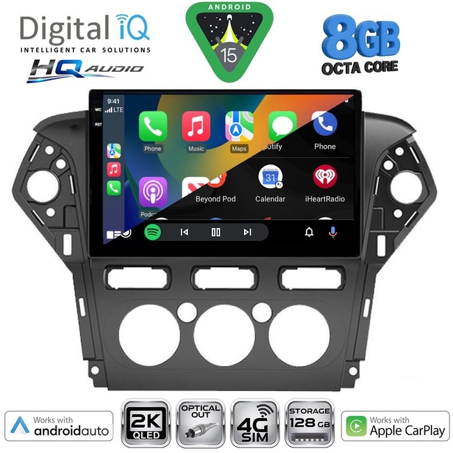 DIGITAL IQ BXK 20163_CPAA A/C (10inc) MULTIMEDIA TABLET for FORD MONDEO mod. 2011-2013