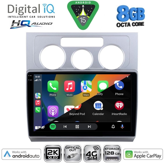 DIGITAL IQ BXK 20767_CPAA A/C (10inc) MULTIMEDIA TABLET for VW TOURAN mod. 2003-2010