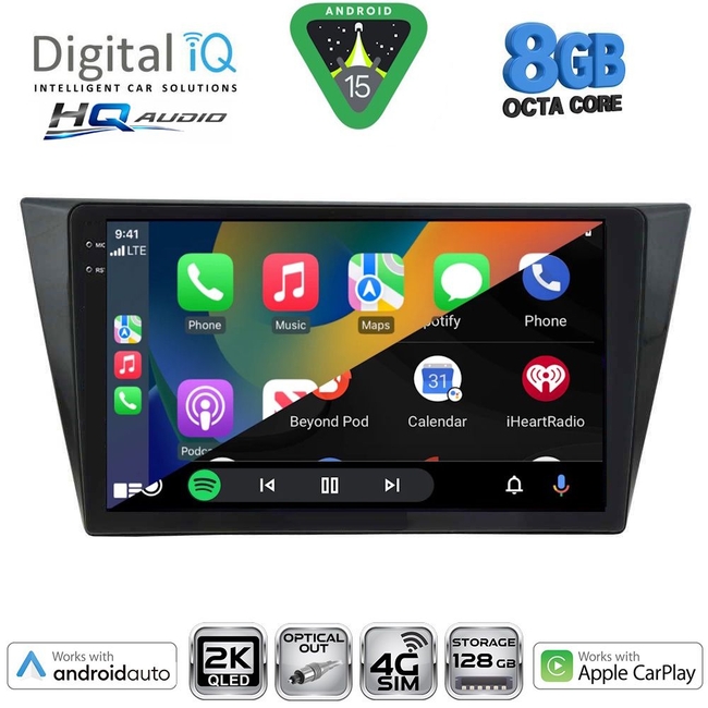 DIGITAL IQ BXK 20761_CPAA (10inc) MULTIMEDIA TABLET for VW TIGUAN mod. 2016-2024