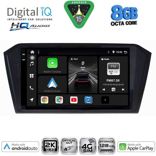 DIGITAL IQ BXK 20750_CPAA (10inc) MULTIMEDIA TABLET for VW PASSAT mod. 2016-2023