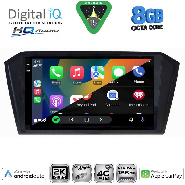 DIGITAL IQ BXK 20750_CPAA (10inc) MULTIMEDIA TABLET for VW PASSAT mod. 2016-2023