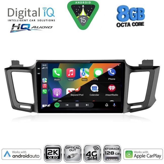 DIGITAL IQ BXK 20733_CPAA (10inc) MULTIMEDIA TABLET for TOYOTA RAV 4 mod. 2013-2019