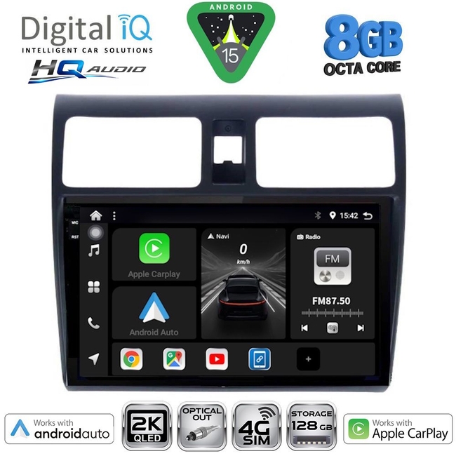 DIGITAL IQ BXK 20684_CPAA (10inc) MULTIMEDIA TABLET for SUZUKI SWIFT mod. 2005-2011