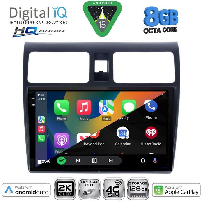 DIGITAL IQ BXK 20684_CPAA (10inc) MULTIMEDIA TABLET for SUZUKI SWIFT mod. 2005-2011