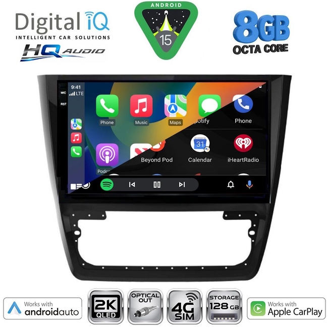 DIGITAL IQ BXK 20610_CPAA (10inc) MULTIMEDIA TABLET for SKODA YETI mod. 2014>