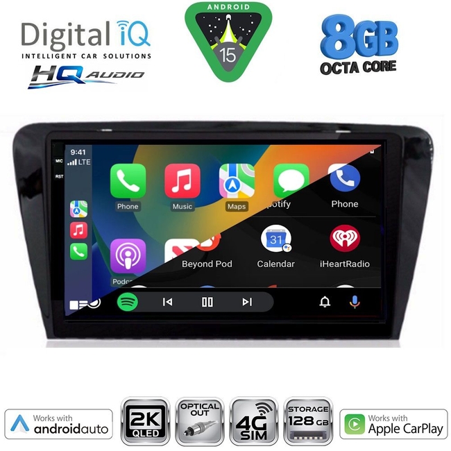 DIGITAL IQ BXK 20597_CPAA (10inc) MULTIMEDIA TABLET for SKODA OCTAVIA 7 mod. 2013-2021