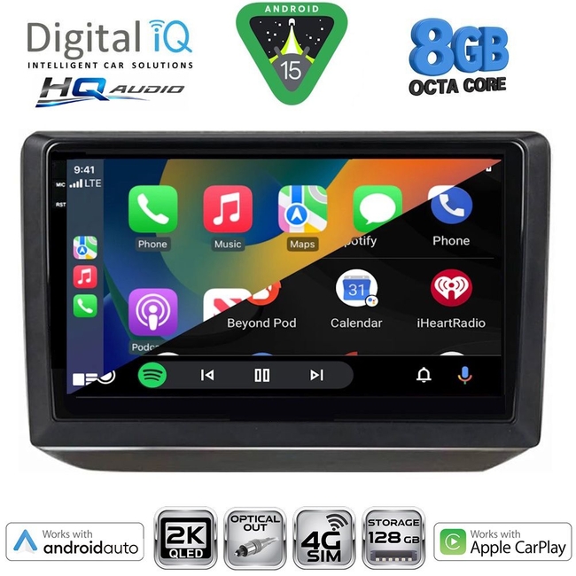 DIGITAL IQ BXK 20581_CPAA (10inc) MULTIMEDIA TABLET for SKODA FABIA mod. 2008-2014