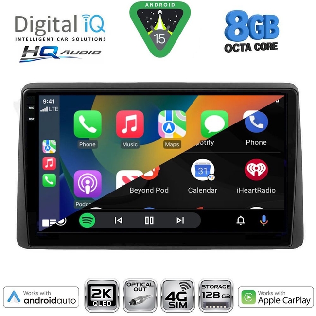 DIGITAL IQ BXK 20450_CPAA (10inc) MULTIMEDIA TABLET for NISSAN NAVARA D22 mod. 1998-2004