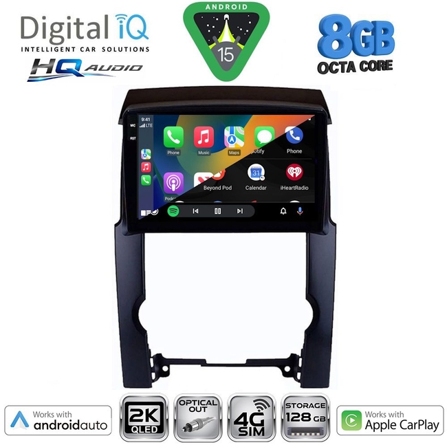DIGITAL IQ BXK 20318_CPAA (10inc) MULTIMEDIA TABLET for KIA SORENTO mod. 2009-2014