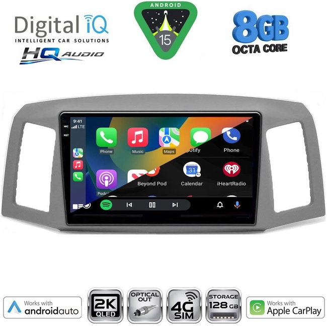 DIGITAL IQ BXK 20281_CPAA (10inc) MULTIMEDIA TABLET for JEEP GRAND CHEROKEE mod. 2005-2007