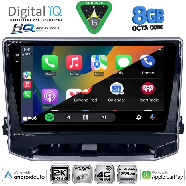 DIGITAL IQ BXK 20279_CPAA (10inc) MULTIMEDIA TABLET for JEEP COMPASS mod. 2022-2026