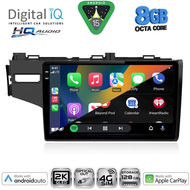 DIGITAL IQ BXK 20212_CPAA (10inc) MULTIMEDIA TABLET for HONDA JAZZ mod. 2013-2019