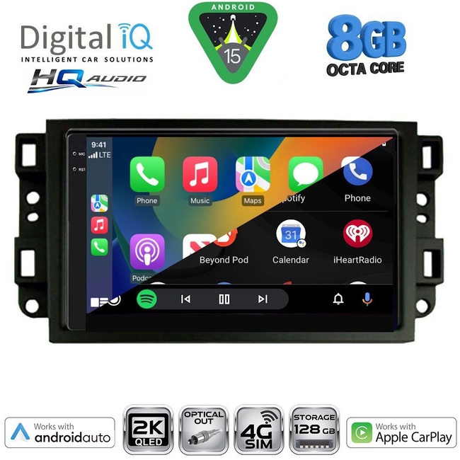 DIGITAL IQ BXK 20070_CPAA (10inc) MULTIMEDIA TABLET for CHEVROLET ALL mod. 2004-2011