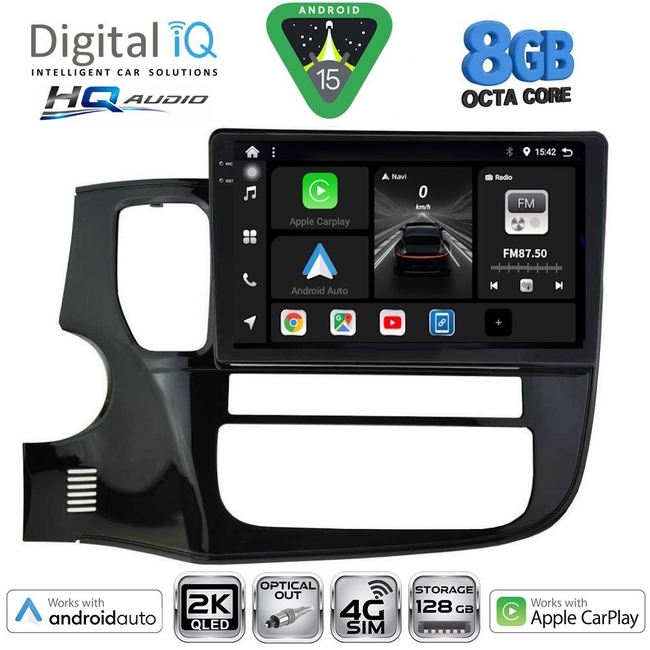 DIGITAL IQ BXK 20443_CPAA (10inc) MULTIMEDIA TABLET for MITSUBISHI OUTLANDER mod. 2013-2020