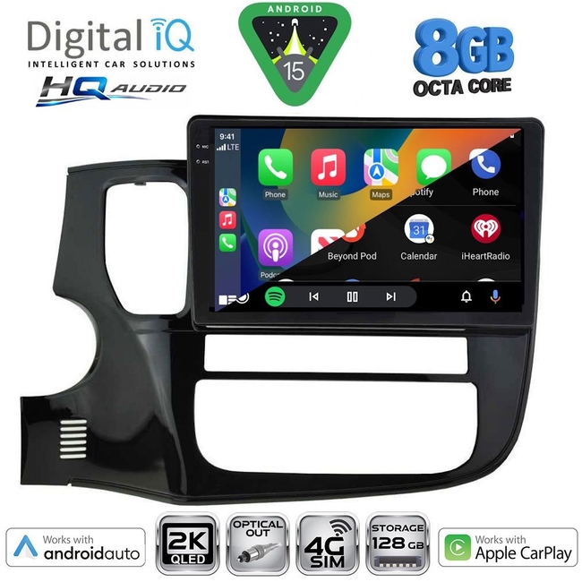 DIGITAL IQ BXK 20443_CPAA (10inc) MULTIMEDIA TABLET for MITSUBISHI OUTLANDER mod. 2013-2020