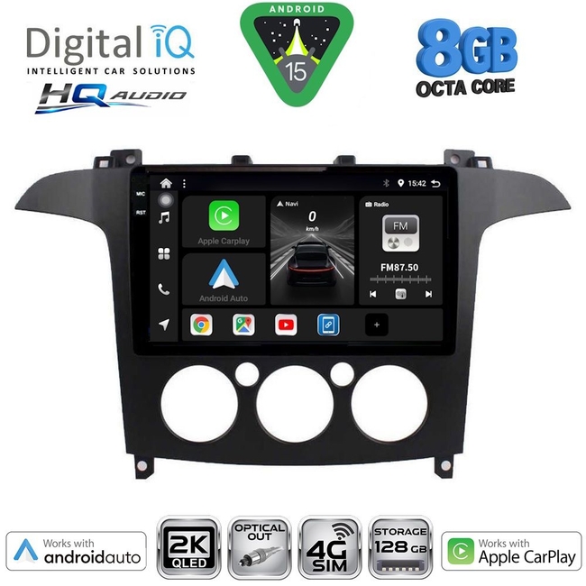 DIGITAL IQ BXK 20175_CPAA A/C (9inc) MULTIMEDIA TABLET for FORD SMAX mod. 2006-2014