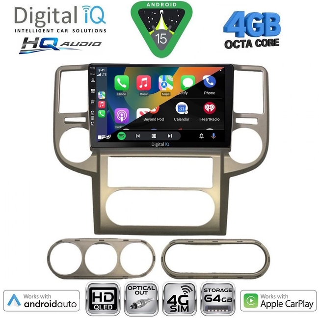 DIGITAL IQ BXK 19475_CPAA (10inc) MULTIMEDIA TABLET for NISSAN XTRAIL mod. 2004-2007