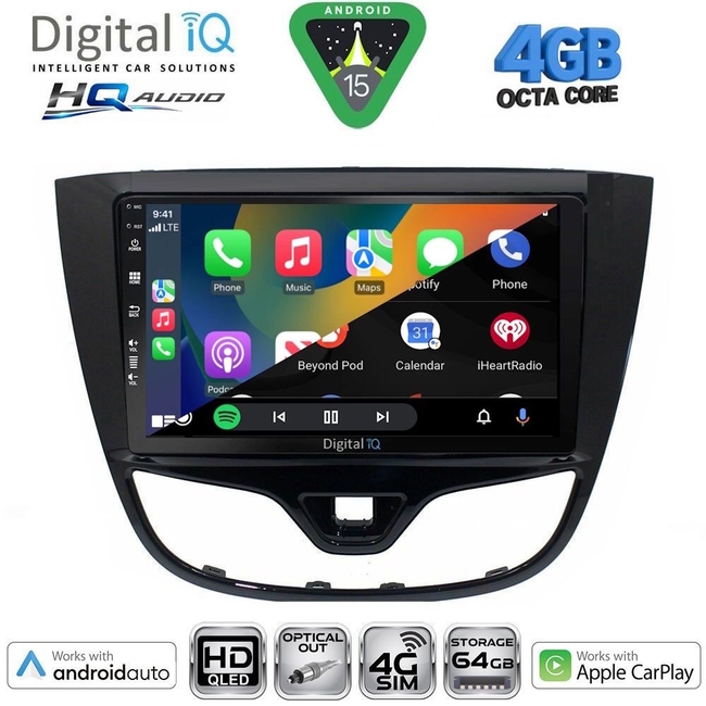 DIGITAL IQ BXK 19489_CPAA (10inc) MULTIMEDIA TABLET for OPEL KARL mod. 2014-2019