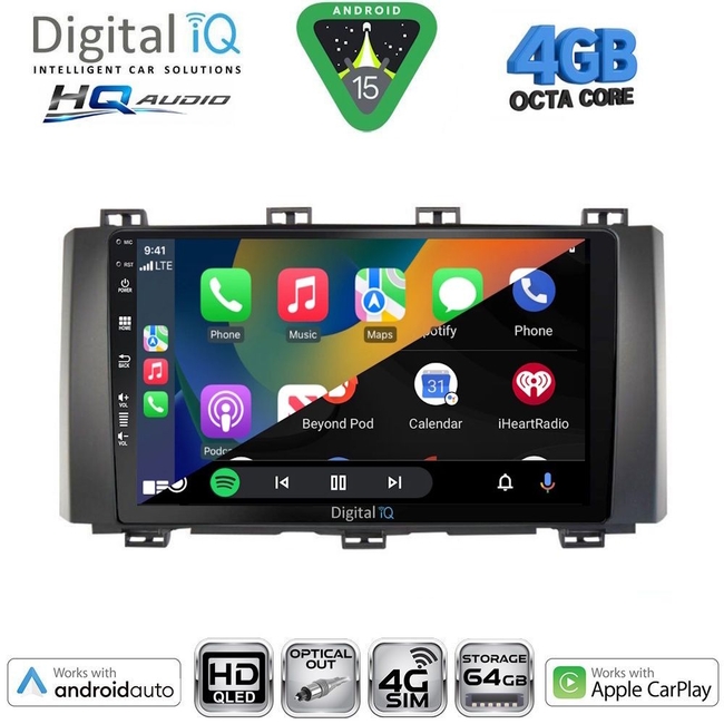 DIGITAL IQ BXK 19568_CPAA (9inc) MULTIMEDIA TABLET for SEAT ATECA mod. 2017-2026