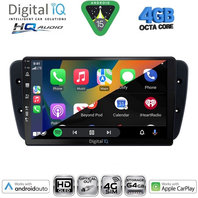 DIGITAL IQ BXK 19571_CPAA (9inc) MULTIMEDIA TABLET for SEAT IBIZA mod. 2008-2015