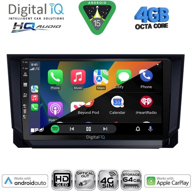 DIGITAL IQ BXK 19573_CPAA (9inc) MULTIMEDIA TABLET for SEAT ARONA - IBIZA mod. 2018-2026