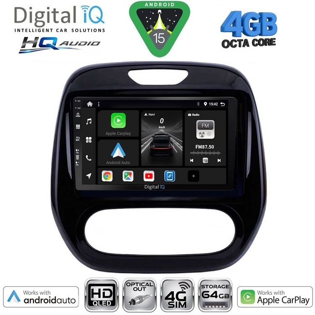 DIGITAL IQ BXK 19542_CPAA (9inc) MULTIMEDIA TABLET for RENAULT CAPTUR mod. 2013-2019