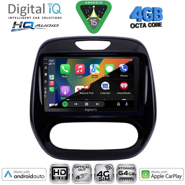 DIGITAL IQ BXK 19542_CPAA (9inc) MULTIMEDIA TABLET for RENAULT CAPTUR mod. 2013-2019