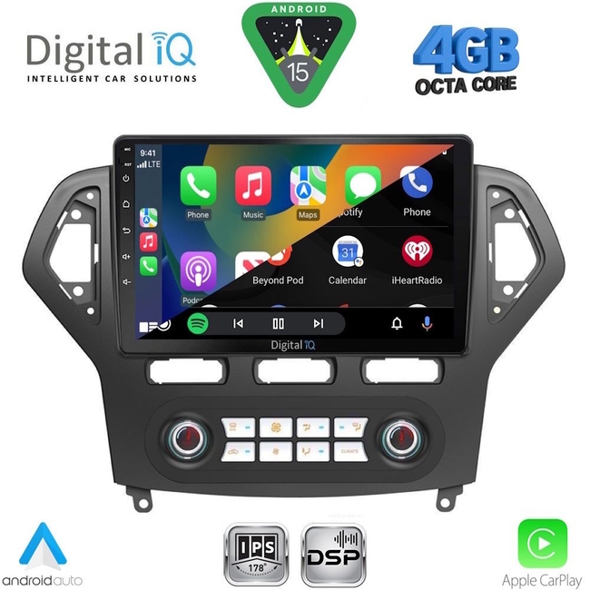 DIGITAL IQ RSG 6162_CPA CLIMA (10inc) MULTIMEDIA TABLET for FORD MONDEO mod. 2007-2011