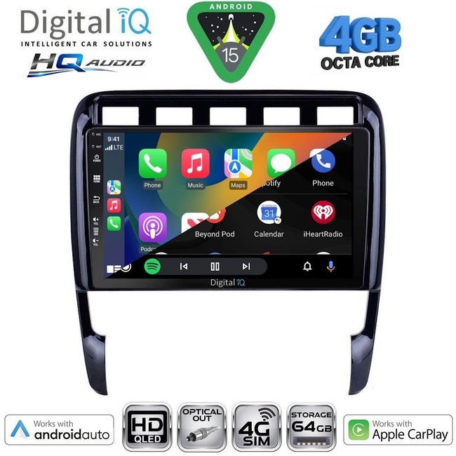 DIGITAL IQ BXK 19535_CPAA (9inc) MULTIMEDIA TABLET for PORSCHE CAYENNE mod. 2002-2011