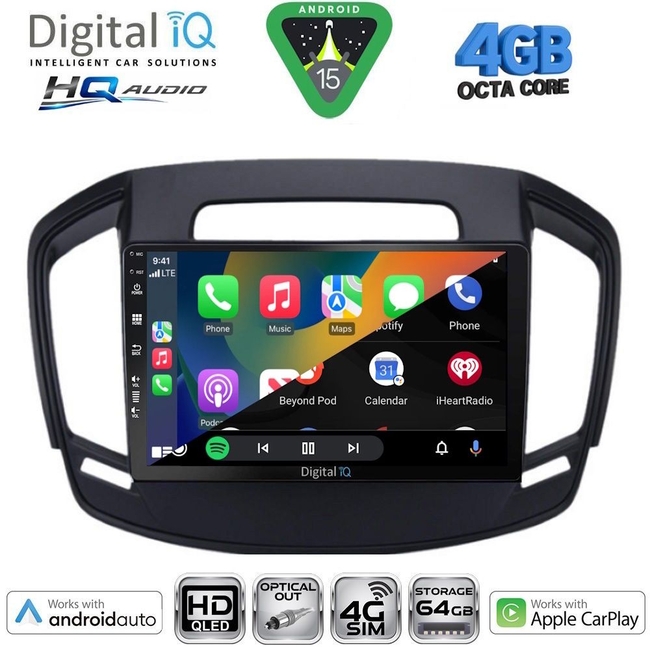 DIGITAL IQ BXK 19492_CPAA (9inc) MULTIMEDIA TABLET for OPEL INSIGNIA mod.2014-2017