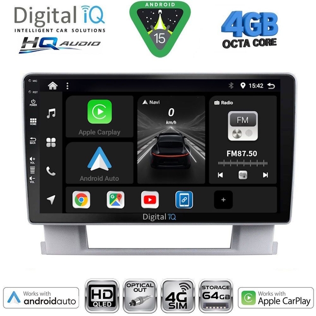 DIGITAL IQ BXK 19482_CPAA (9inc) MULTIMEDIA TABLET for OPEL ASTRA J mod.2010-2016