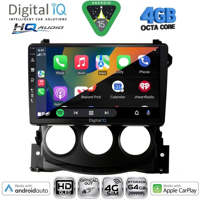 DIGITAL IQ BXK 19479_CPAA (9inc) MULTIMEDIA TABLET for NISSAN 370Z mod. 2009-2012
