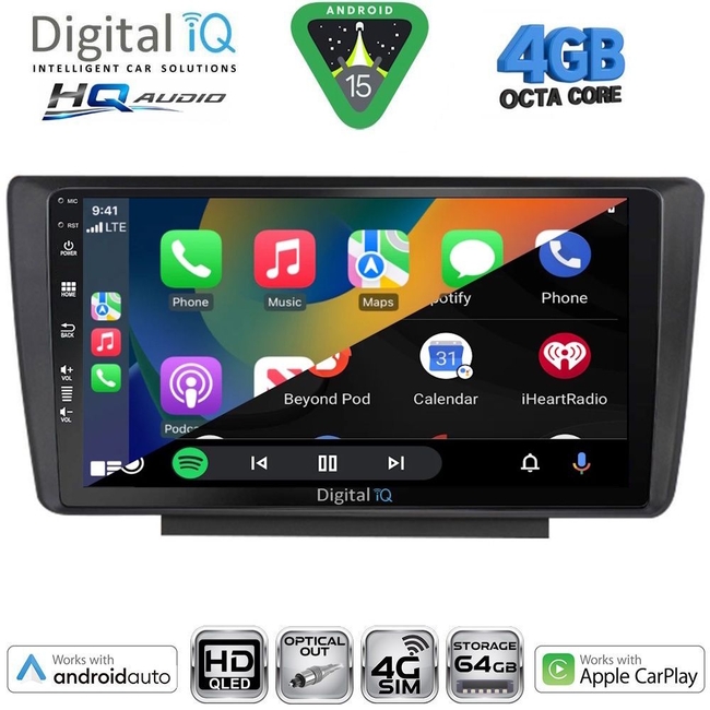 DIGITAL IQ BXK 19594_CPAA (9inc) MULTIMEDIA TABLET for SKODA OCTAVIA 5 mod. 2005-2012