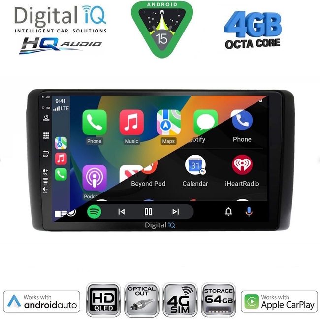 DIGITAL IQ BXK 19472_CPAA (9inc) MULTIMEDIA TABLET for NISSAN LEAF mod. 2009-2017