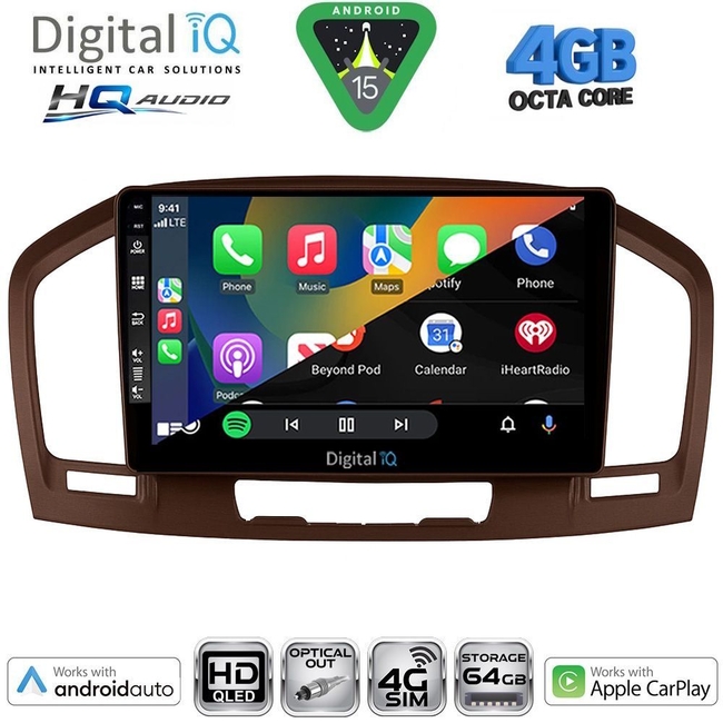 DIGITAL IQ BXK 19491BR_CPAA (9inc) MULTIMEDIA TABLET for OPEL INSIGNIA  mod.2008-2013 (BROWN)