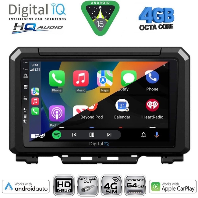 DIGITAL IQ BXK 19679_CPAA (9inc) MULTIMEDIA TABLET for SUZUKI JIMNY mod. 2017-2026