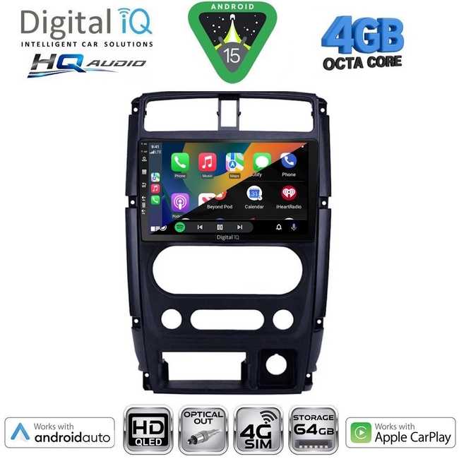 DIGITAL IQ BXK 19678_CPAA (9inc) MULTIMEDIA TABLET for SUZUKI JIMNY mod. 2007-2017