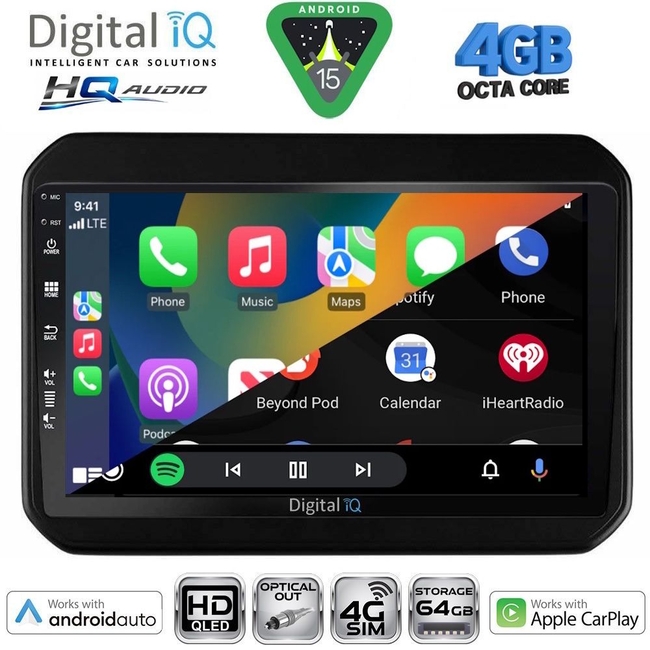 DIGITAL IQ BXK 19676_CPAA (9inc) MULTIMEDIA TABLET for SUZUKI IGNIS mod. 2016-2026