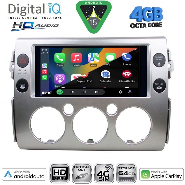DIGITAL IQ BXK 19717_CPAA (9inc) MULTIMEDIA TABLET for TOYOTA FJ CRUISER mod. 2007-2013